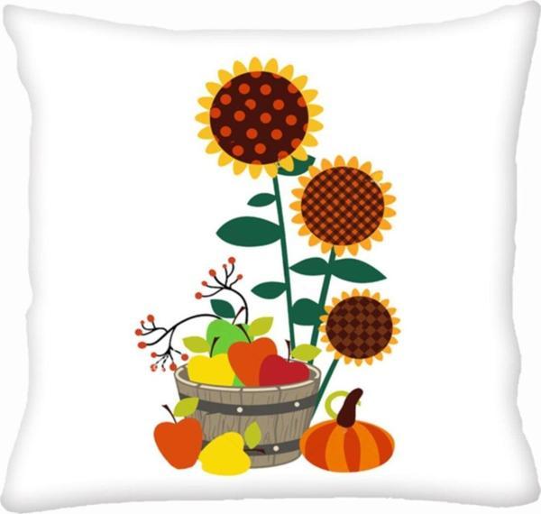 Sister Home Design Ayçiçeği Tarlası Yastık & Kırlent & Kırlent Kılıfı - Image 1