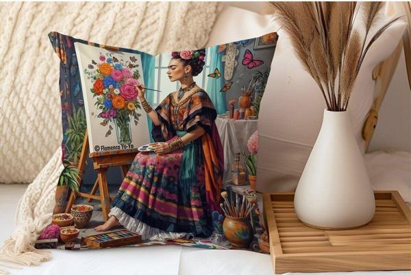 Sister Home Design Friida Serisi Kırlent - Kırlent Kılıfı - Image 1