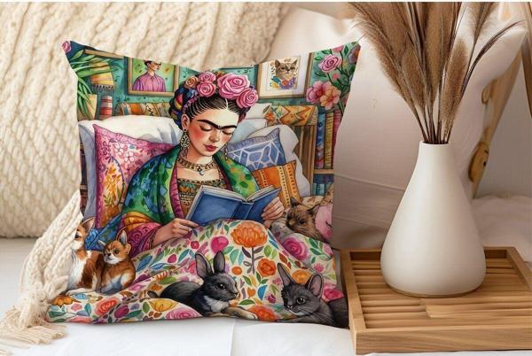 Sister Home Design Friida Serisi Kırlent - Kırlent Kılıfı - Image 1