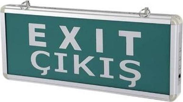 Exit Çıkış Acil Yönlendirme Armatürü Cata Exit Çıkış Oksuz - Image 1