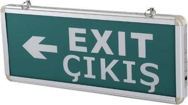 Exit Çıkış Acil Yönlendirme Armatürü Cata Exit Çıkış Sol Sağ Oklu 9166 - Image 1