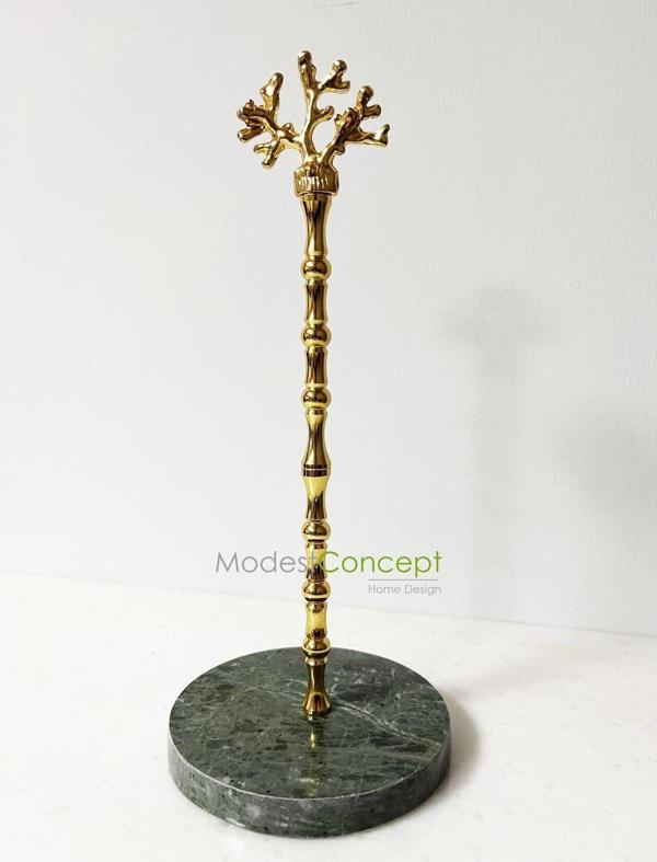 Modestmar Yeşil Mermer Havluluk Gold Mercan Verde Guatemala - Image 1