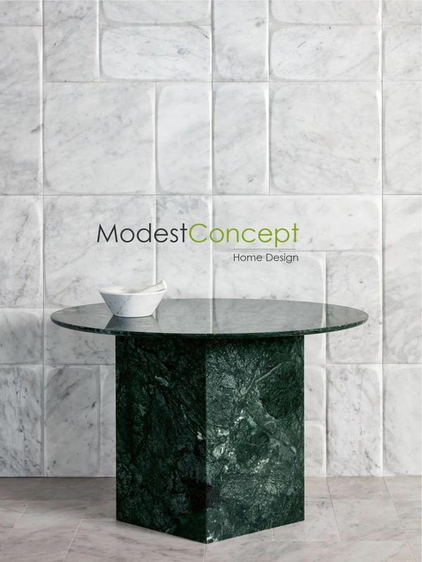 Modestmar Yeşil Mermer Sehpa, Verde Guatemala Mermer Sehpa - Image 1