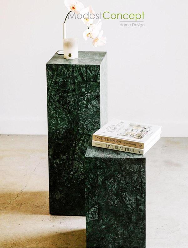 Modestmar Yeşil Mermer Sehpa, Verde Guatemala Mermer Sehpa 2Li - Image 1