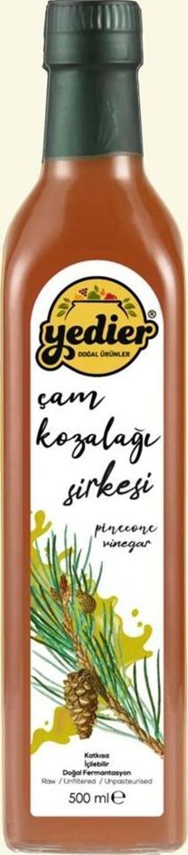 İçilebilir Doğal Fermantasyon Katkısız Çam Kozalağı Sirkesi 500ml  - Image 1