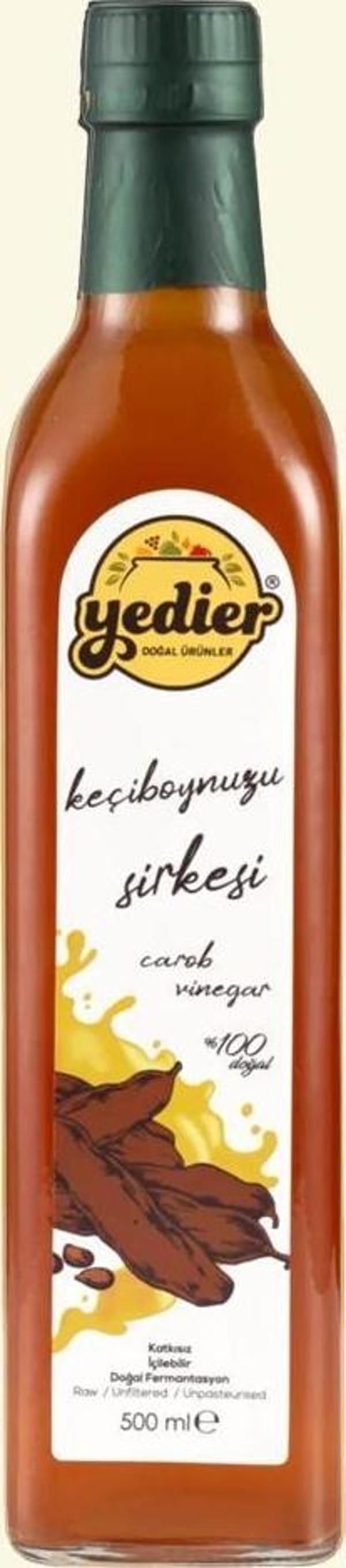 İçilebilir Doğal Fermantasyon Katkısız Keçiboynuzu Sirkesi 500ml (Harnup Sirkesi) - Image 1