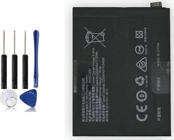 One Plus 8t Ile Uyumlu Ithal Pil Batarya BLP801 +Tamir seti - Image 1