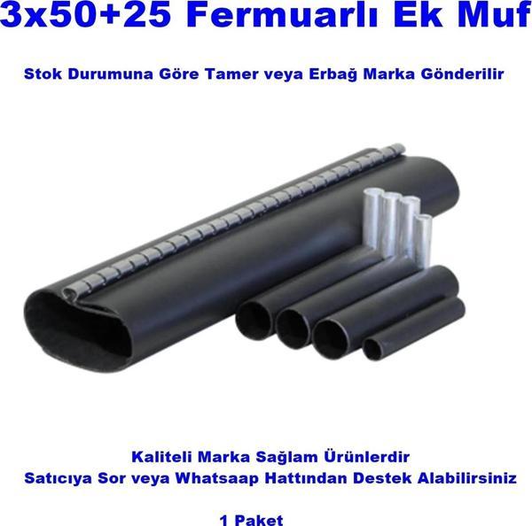 TAMER - ERBAĞ 3X50+25 Kablo İçin Fermuarlı Isı Büzüşmeli Ek Muf 1KW - Image 1