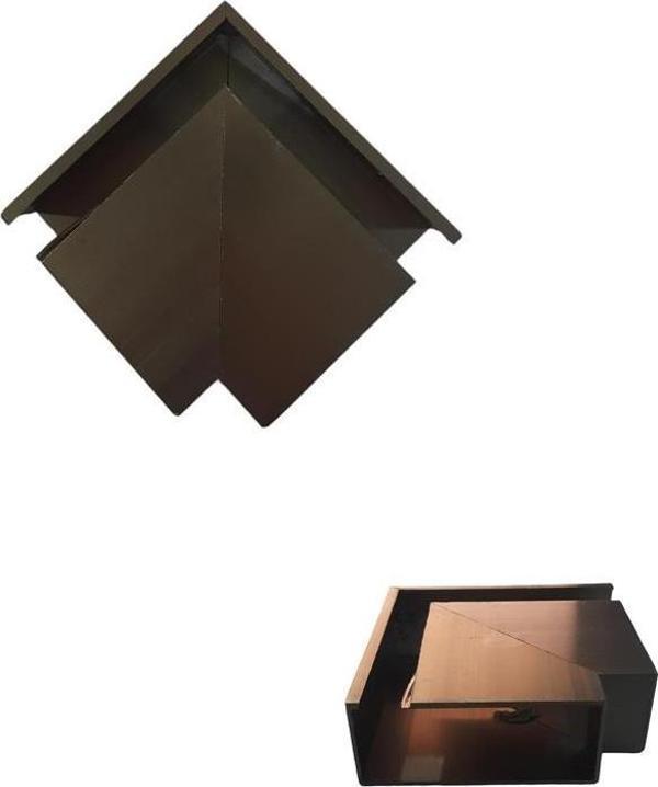 80x30 90 Derece Yandan Kanallı Dirsek Bronz Adet - Image 1
