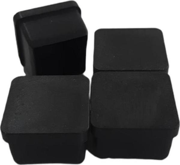 Profil İç Ayak Tapası Plastik Siyah 20x20 mm 4 Lü - Image 1