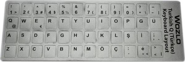Türkçe Q Klavye Etiketi Laptop PC Sticker - Image 1