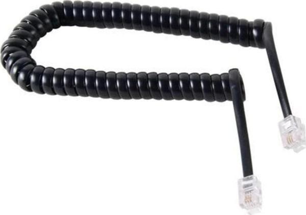 Telefon Ahize Kablosu Spiralli - Siyah - Image 1