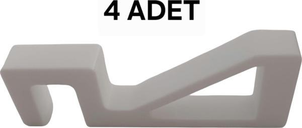 4 Adet Plastik Pencere Kolu Kapı Cam Aralama Stoperi Kolu Tutucu Tutacağı Durdurucu Tamponu - Image 1