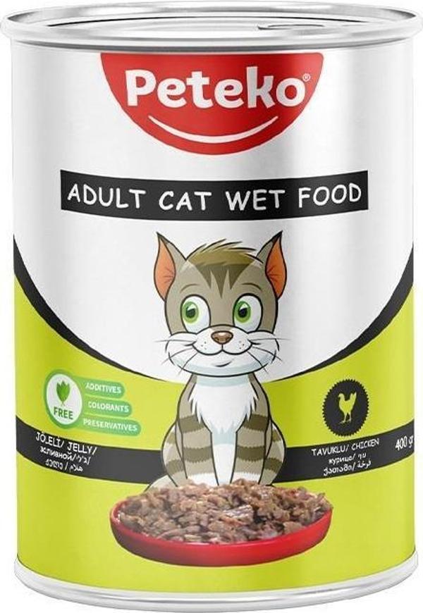 Peteko Tavuklu Kedi Konserve 400Gr - Image 1