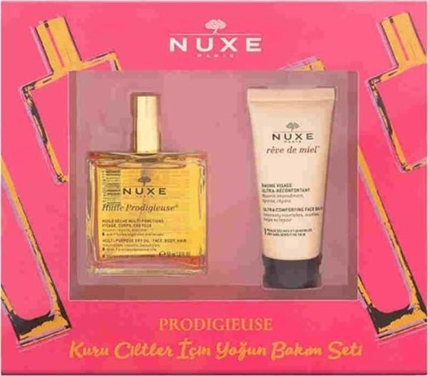 Nuxe Huile Prodigieuse 50 ml + Reve De Miel Ultra Comforting Face Balm 30 ml Set - Image 1