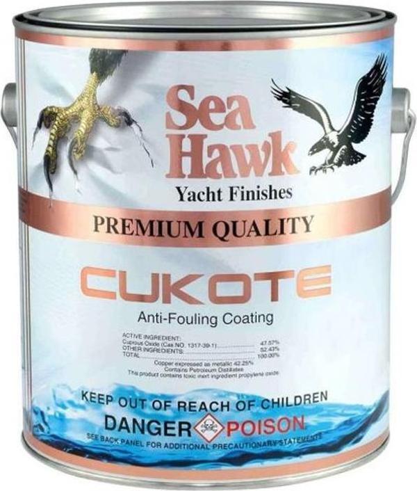 Sea Hawk Cukote Biocide Plus Yumuşak Zehirli Boya 3.785 LT Beyaz - Image 1