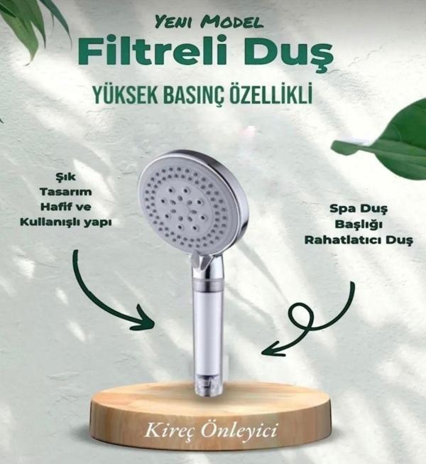 TRUVA Yeni Model Filtreli Kireç Önleyici Duş Başlığı Lüks Model - Image 1