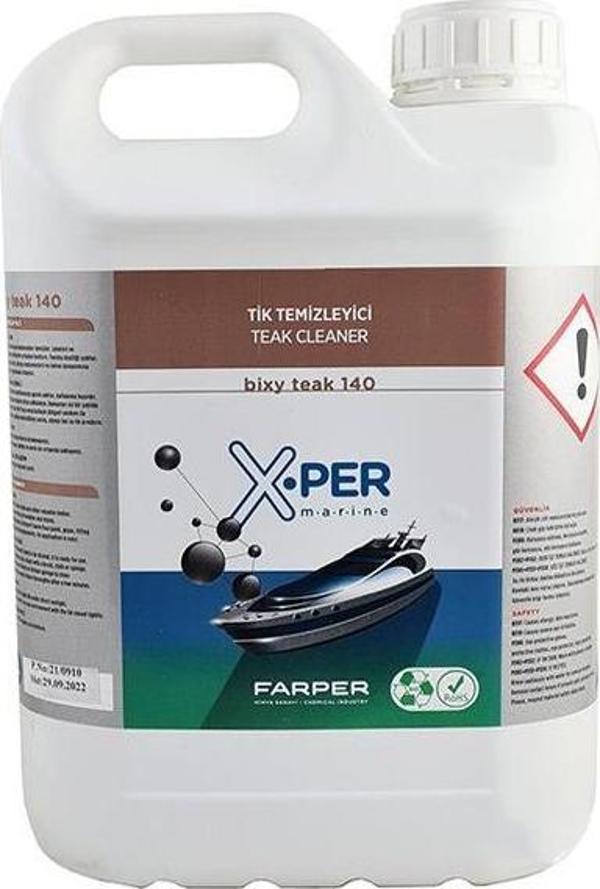 BIXY TEAK CLEANER 140 TİK TEMİZLEYİCİ 5 LT TEKNE VE YAT İÇİN - Image 1