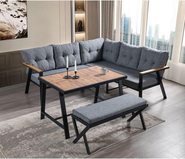 Onur Design Asil Köşe Balkon Bahçe Çay Seti Takımı - Image 1