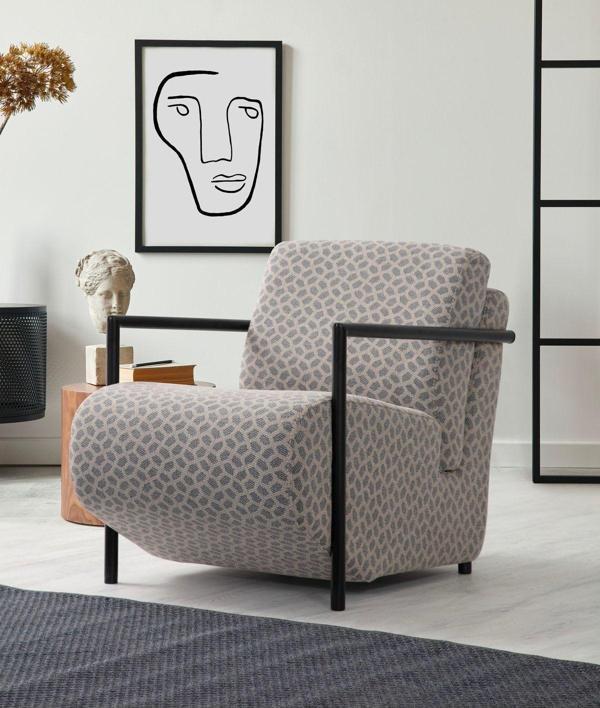 Onur Design Dante Metal Ayaklı Berjer - Image 1