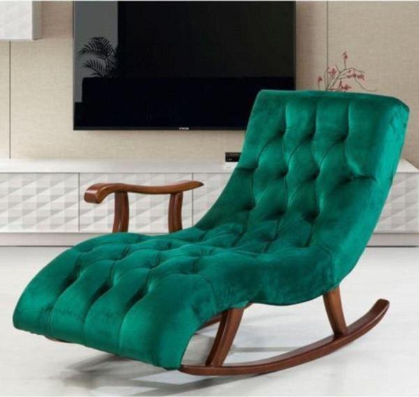 Onur Design Lüx Kapitoneli Dinlenme Sallanma Tv Balkon Salon Koltuğu Sallanır Koltuk - Image 1