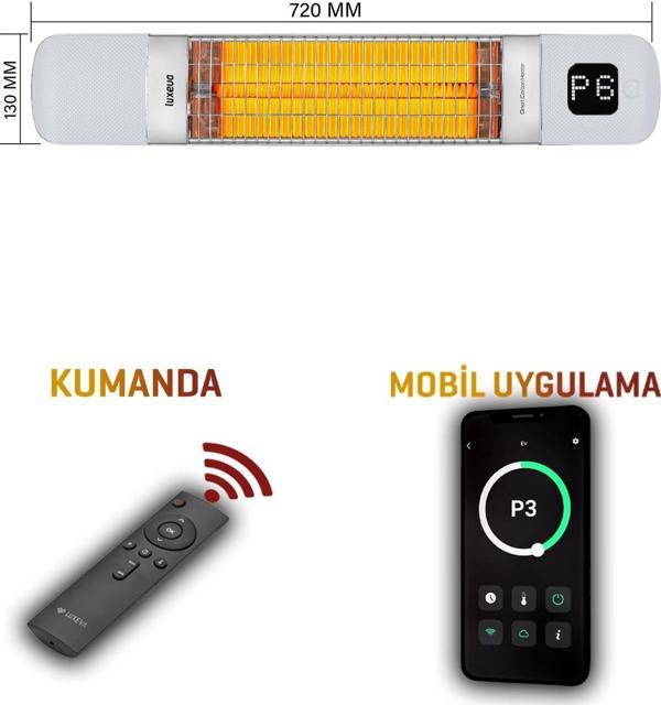 Duvar Tipi Akıllı Ip55 Su Geçirmez Banyo Elektrikli Isıtıcı 1200w Dış Mekan Ve Açık Alan Isıtıcı - Image 1