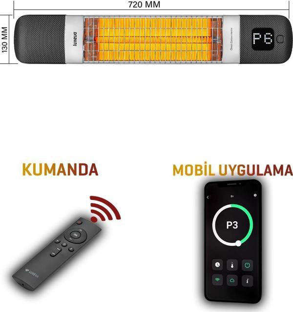 Duvar Tipi Akıllı Ip55 Su Geçirmez Banyo Elektrikli Isıtıcı 1200w Dış Mekan Ve Açık Alan Isıtıcı - Image 1