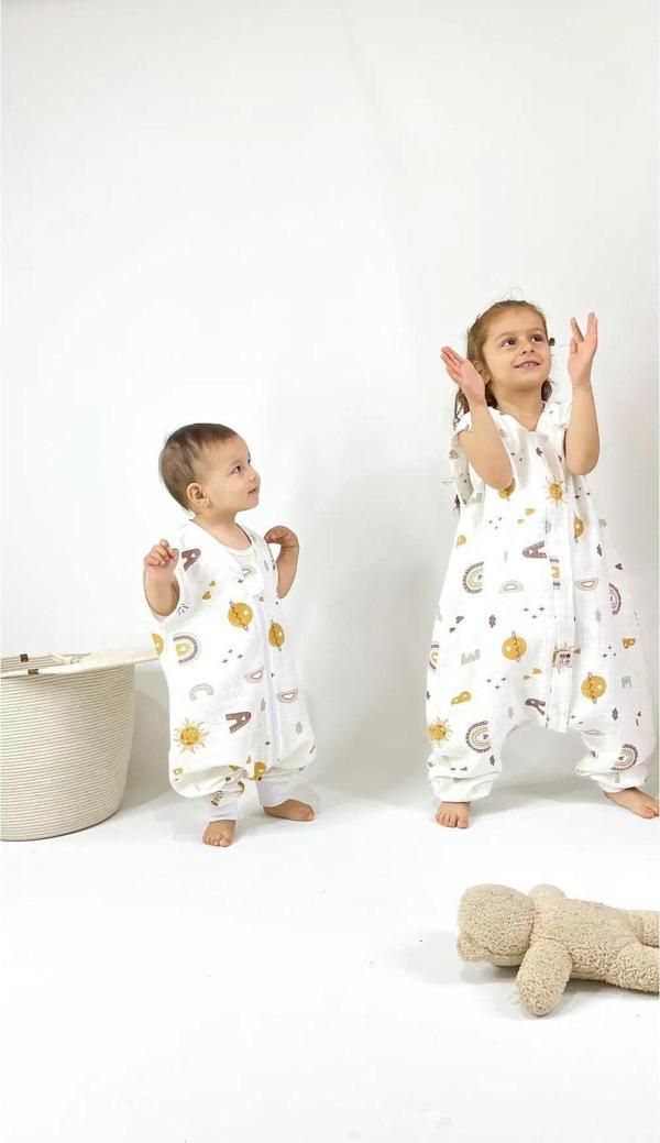 Müslin Kumaş Tek Katlı Yazlık Unisex 0,5 Tog Uyku Tulumu - Image 1