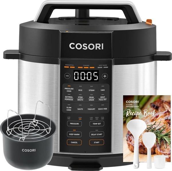 Cosori Elektrikli Düdüklü Tencere 5,7 L, 50 Tarif, 9'u 1 Arada Çoklu Pişirici - Image 1