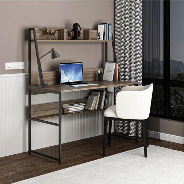 Deconode Majestic 120 Raflı Çalışma Masası - Image 1