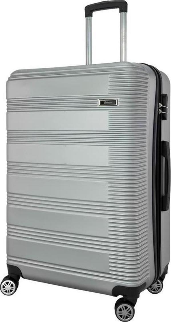 Büyük Boy Valiz 4x2 Teker Gri 1451 - Image 1