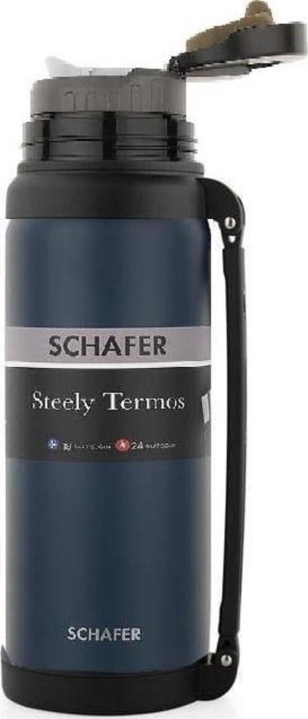 Schafer Çelik Termos 2000 ML Lacivert Renk - Image 1
