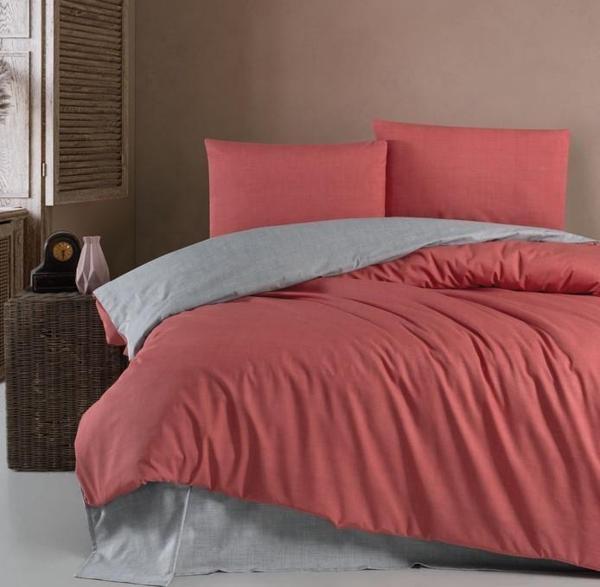 Schafer Home Perry Nevresim Takımı Çift Kişilik Kiremit Renk - Image 1