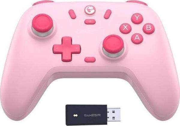 Gamesir Nova Lite Hall Effect 2.4g Wireless Controller Nintendo Switch, Windows PC, Steam Deck, Android ,Ios Pembe - Image 1