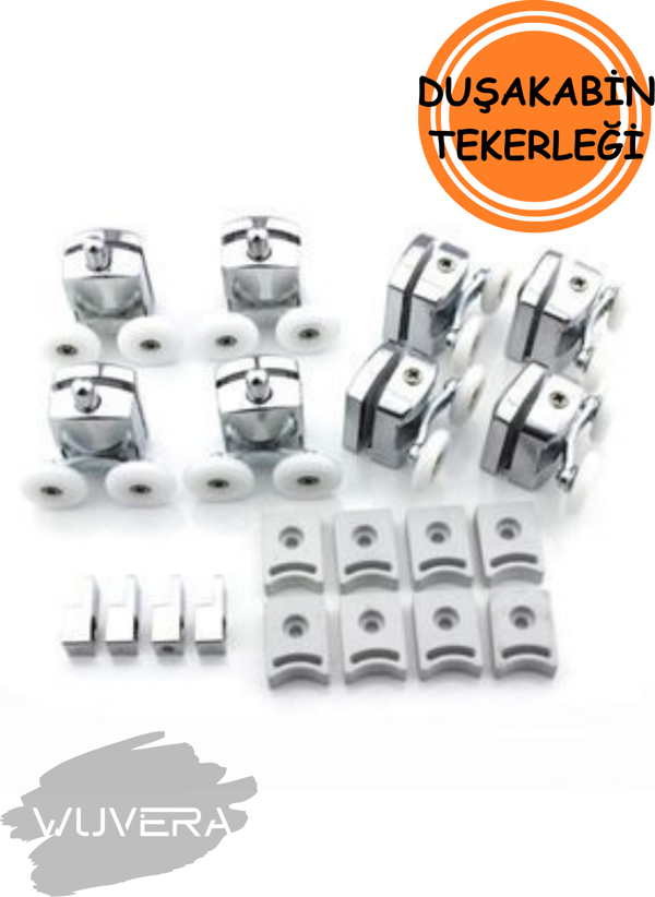 Wuvera Duşakabin Tekerleği Seti - Alt ve Üst (8 Adet) - Image 1