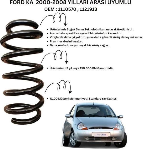 2 Adet Standart Yay ST110028R – Ford KA (2000-2008) Arka Helezon Yay Takımı - Image 1
