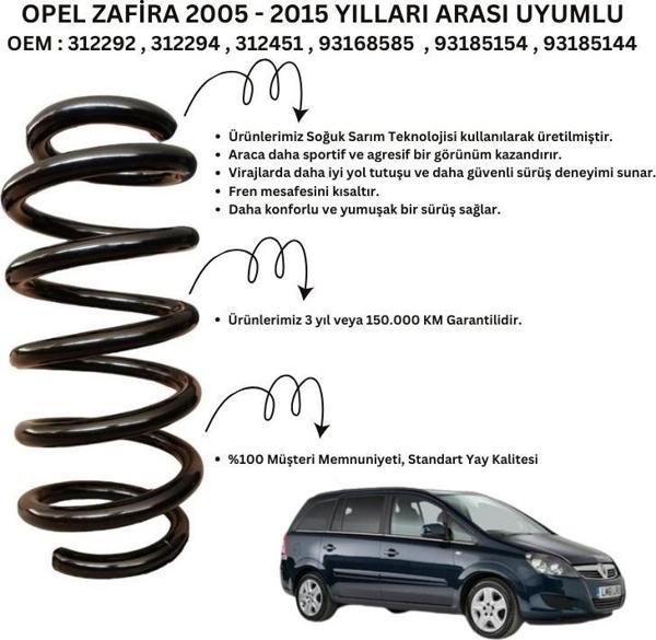 2005-2015 Opel Zafira İçin Standart Yay ST124518F - 2 Adet Ön Helezon Yay Takımı - Image 1