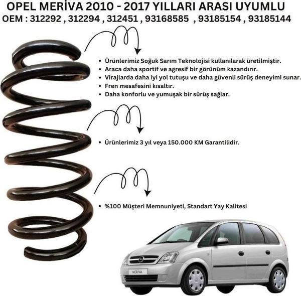 2010-2017 Opel Meriva İçin Standart Yay ST124518F - 2 Adet Ön Helezon Yay Takımı - Image 1