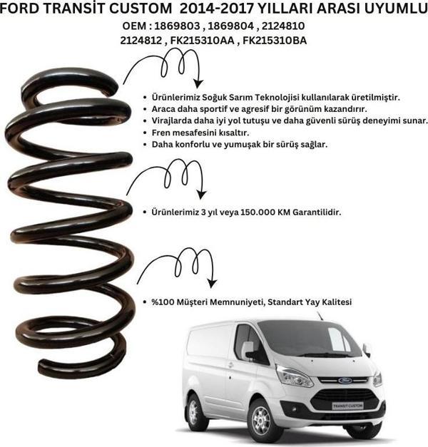 Ford Transit Custom (2014-2017) Uyumlu Standart Yay ST110126F - Ön Helezon Yay Takımı - 2 Adet - Image 1