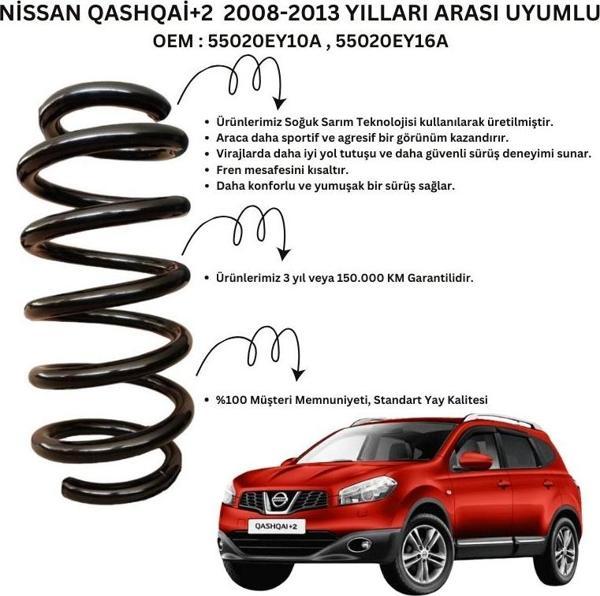 Standart Yay ST123061R - 2008-2013 Nissan Qashqai+2 Arka Helezon Yay Takımı (2 Adet) - Image 1