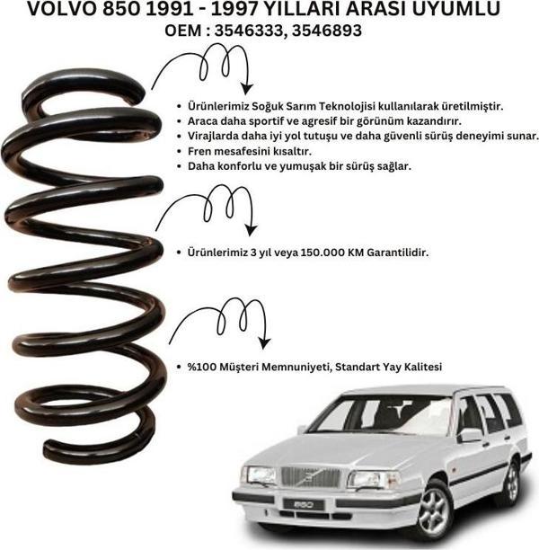 Standart Yay ST135010R - 1991-1997 Volvo 850 Arka Helezon Yay Takımı (2 Adet) - Image 1