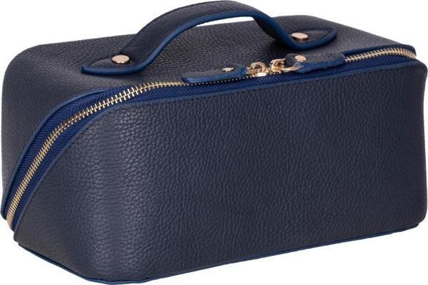 Ella Kadın Seyahat Kozmetik Bakım Makyaj Çantası Organizer Havacı Mavi - Image 1