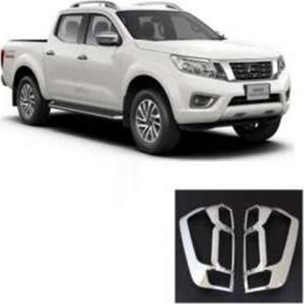 Nissan Navara Uyumlu 2016 Sonrası Arka Stop Kaplama ABS (Plastik) Krom - Image 1