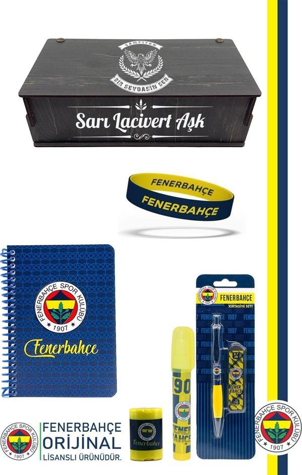 Fenerbahçe Orijinal Lisanslı Kalem Bileklik Bloknot Hediyelik Set - Image 1