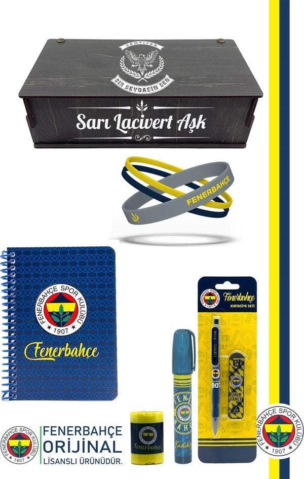 Fenerbahçe Orijinal Lisanslı Kalem Bileklik Bloknot Hediyelik Set - Image 1