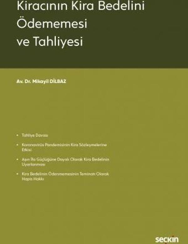 Kiracının Kira Bedelini Ödememesi ve Tahliyesi - Seçkin Yayıncılık - Image 1