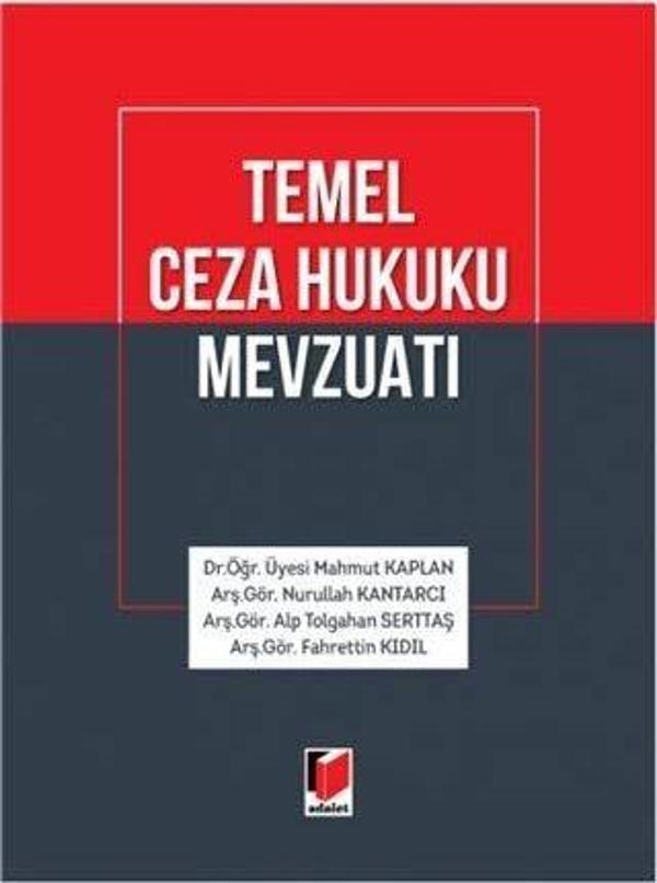 Temel Ceza Hukuku Mevzuatı - Adalet Yayınları - Image 1