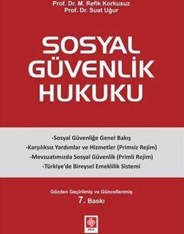 Sosyal Güvenlik Hukuku - Ekin Basım Yayın - Image 1
