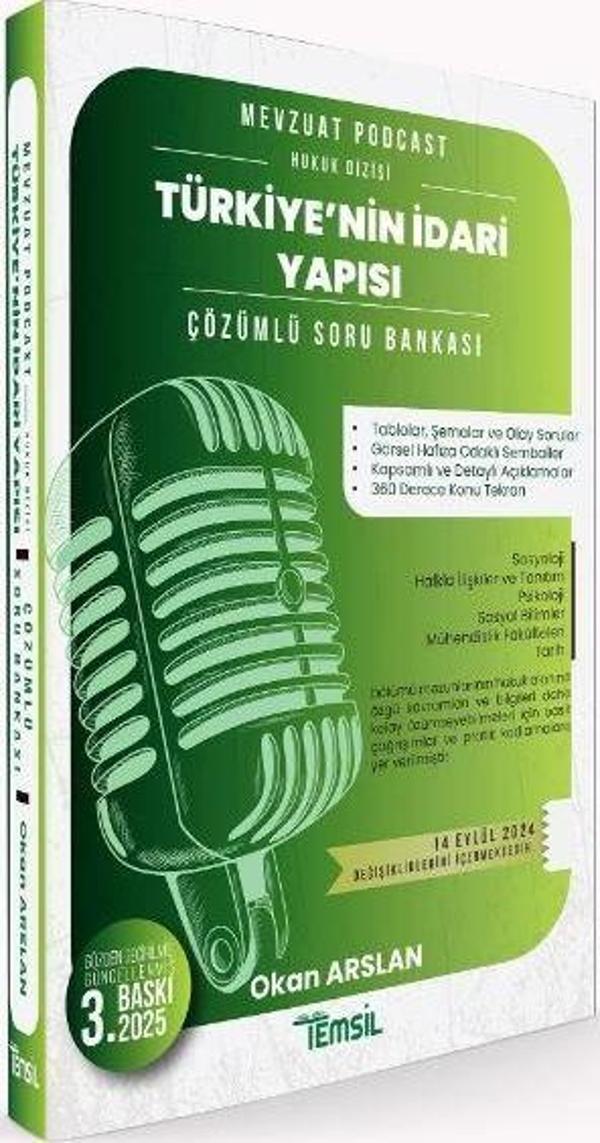 Türkiye'nin İdari Yapısı Çözümlü Soru Bankası - Temsil Kitap - Image 1