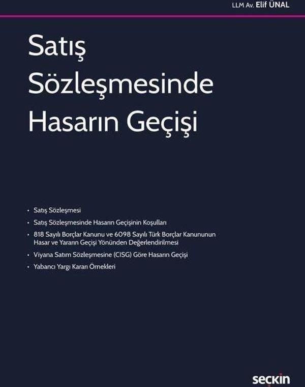 Satış Sözleşmesinde Hasarın Geçişi - Seçkin Yayıncılık - Image 1